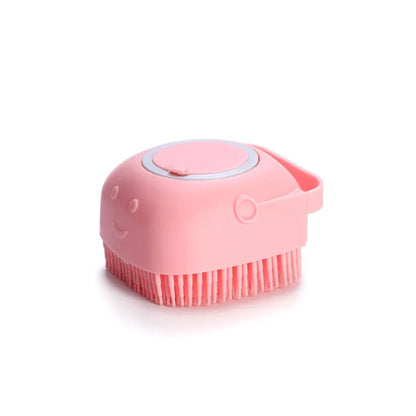 Escova de banho para animais de estimação - silicone macio